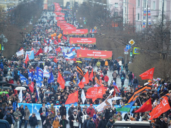 Заполярье встретило 9 мая самым северным парадом Победы