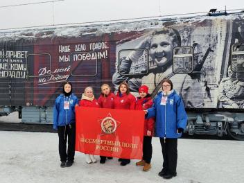 "Поезд Победы" прибыл в Ленинградскую область