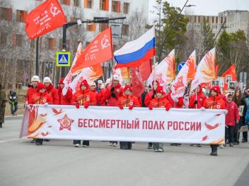 Массово, ярко, красочно прошел Бессмертный полк в Ямало-Ненецком автономном округе