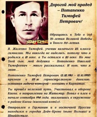 Потапенко Тимофей Петрович