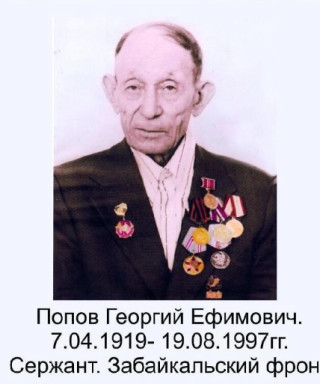 Попов Георгий Ефимович