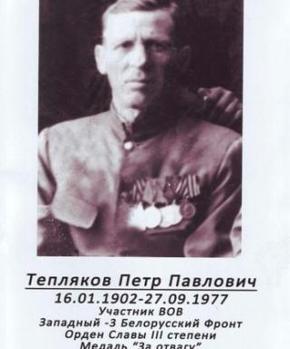 Тепляков Петр Павлович