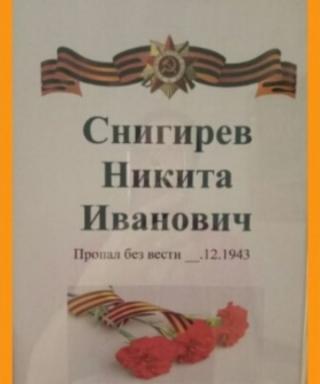 Снигирев Никита Иванович