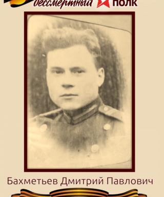 Бахметьев Дмитрий Павлович