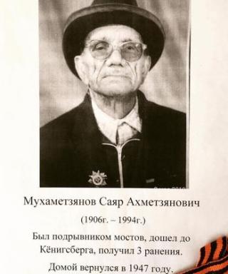 Мухаметзянов Саяр Ахметзянович