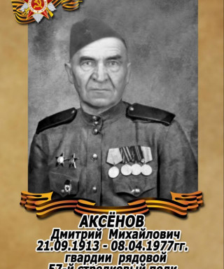 Аксенов Дмитрий Михайлович