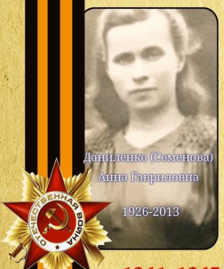 Даниленко Анна Гавриловна