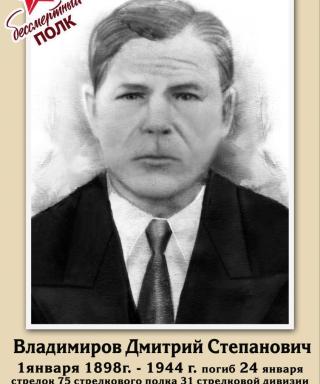Владимиров Дмитрий Степанович