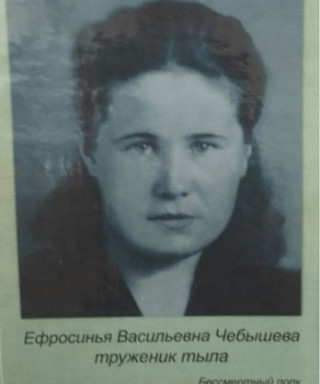Чебышева Ефрасинья Васильевна