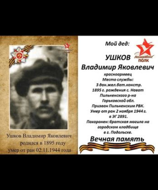 Ушков Владимир Яковлевич