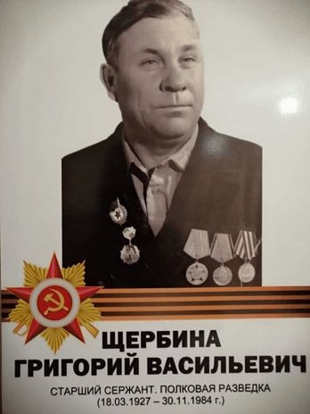 ЩЕРБИНА ГРИГОРИЙ ВАСИЛЬЕВИЧ