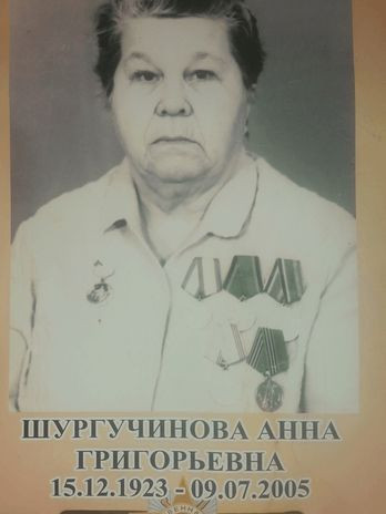 Шургучинова Анна Григорьевна