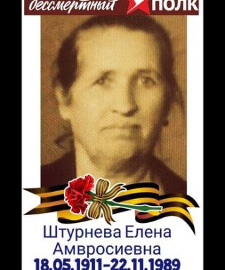 Штурнева Елена Амвросиевна