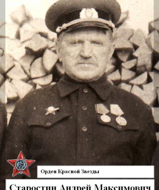 Старостин Андрей Максимович