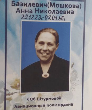 Мошкова (Базилевич) Анна Николаевна