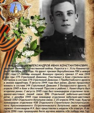 Александров Иван Константинович