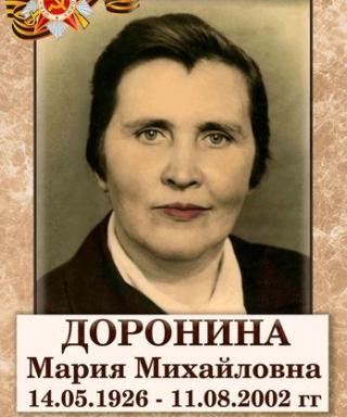 Доронина Мария Михайловна