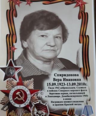 Спиридонова Вера Ивановна