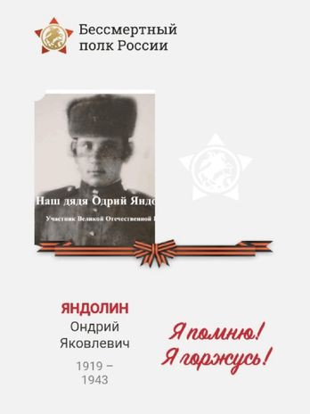 Яндолин Ондрий Яковлевич