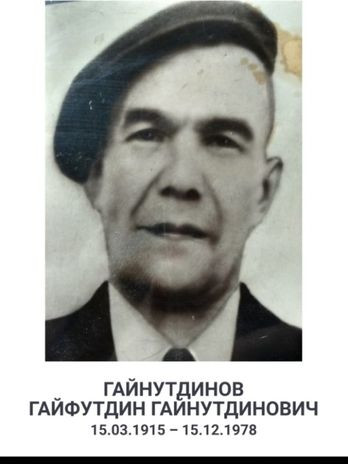 Гайнутдинов Гайнутдин Гайнутдинович