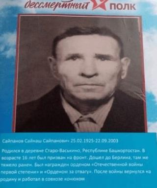 Сайпанов Сайнаш Сайпанович