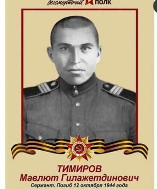 Тимиров Мавлют Гилажетдинович