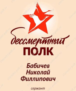 Бабичев Николай Филлипович
