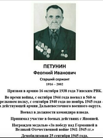 Петунин Феогний Иванович