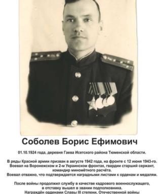Соболев Борис Ефимович