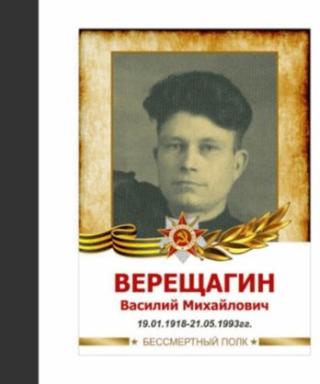 ВЕРЕЩАГИН ВАСИЛИЙ МИХАЙЛОВИЧ