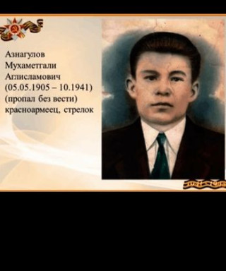 Азнагулов Мухаметгали Аглисламович