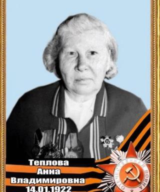 Теплова Анна Владимировна
