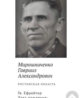 Мирошниченко Гавриил Александрович