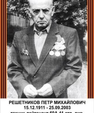 Решетников Петр Михайлович
