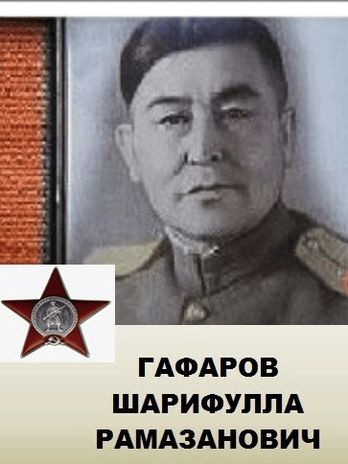 Гафаров ШАРИФУЛЛА Рамазанович