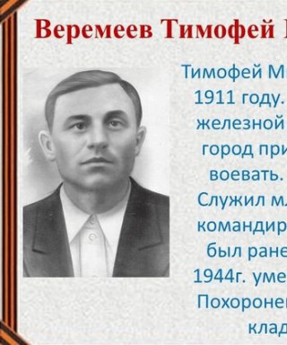 Веремеев Тимофей Митрофанович
