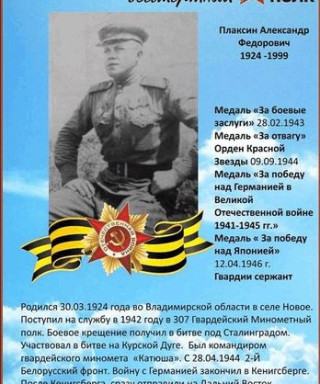 Плаксин Александр Фёдорович