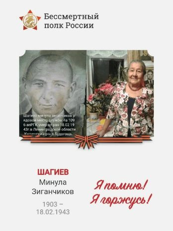 Шагиев Миннула Зиганчиков