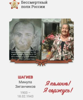 Шагиев Миннула Зиганчиков