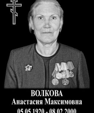 Волкова Анастасия Максимовна