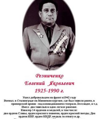 Резниченко Евгений Яковлевич