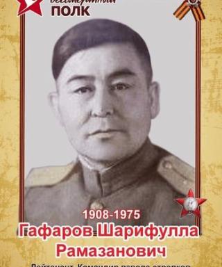 Гафаров Шарифулла Рамазанович