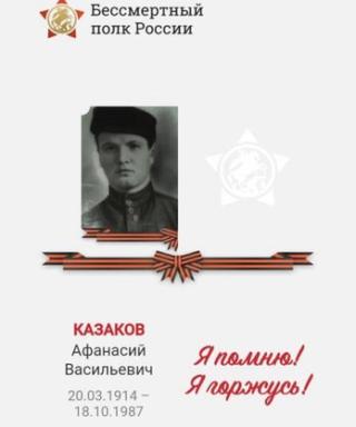 Казаков Афанасий Васильевич