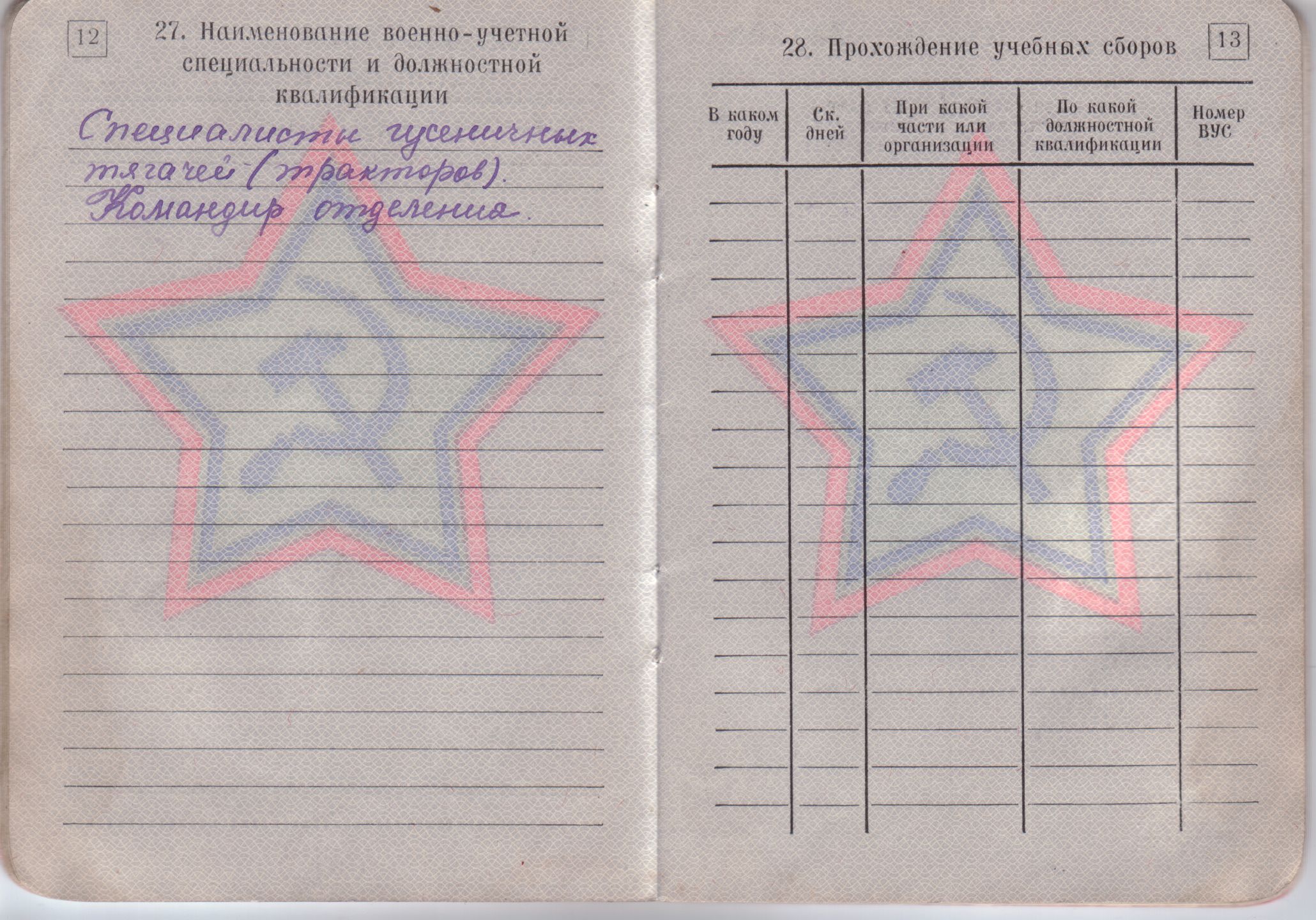 Вус сельского поселения. 9а в военном билете. 73 А В военном билете. ВУС 180-204. ВУС 622-01.